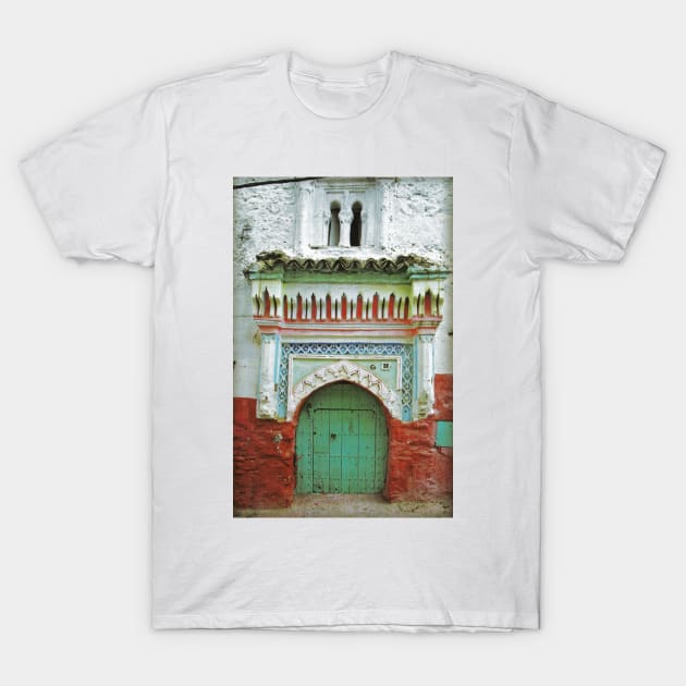 Green Moroccan Doorway T-Shirt by rogerstrawberry